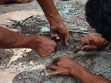 Buy Archeologists Piece Together Traces of Cane Splints in the Sediment of the Warrior-Priests Tomb at AllPosters.com