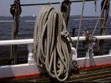 Ropes and Rigging on a Windjammer Sailing Ship