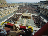 Buy Pope John Paul II Celebrates Easter Sunday Mass, Piazza San Pietro, Vatican City at AllPosters.com