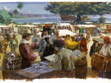 Buy This Painting Illustrates How the Dealing Began as a Galleon Lies at Anchor off Acapulco at AllPosters.com