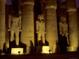 The Large Statues and Columns That Guard the Temple of Luxor