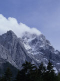 Buy The Highest Mountain in Germany,Der Zugspitze,Peak Shrouded in Fog, Garmisch Partenkirchen, Germany at AllPosters.com