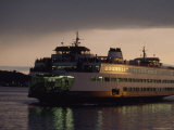 Buy Early Morning Ferry Leaves Seattle, Washington for Bainbridge Island at AllPosters.com