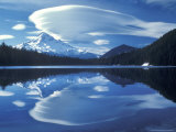 Mt Hood Reflected in Mirror Lake, Oregon Cascades, USA