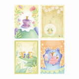 Tea Time Critters Four Patch