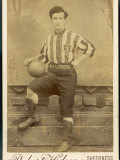 Anonymous Footballer in Kit with Football