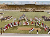 Dutch Footballer Harry Denis Swears the Olympic Oath