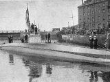 Buy Captured German Submarine Minelayer is on View in the Thames London at AllPosters.com