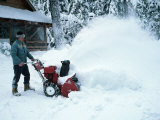 Man with Snow Blower