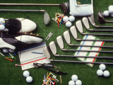Buy Collection of Golf Equipment; Shoes, Clubs, Etc at AllPosters.com
