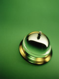 Service Bell on Green Background