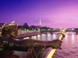 Eiffel Tower from Pont Alexander III Bridge, France
