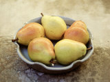 Buy Still Life of Pears on an Olive Background at AllPosters.com