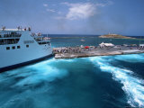 Ferry Docking, Los Island, Greece