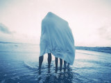 Buy People Under Blanket in Water at AllPosters.com