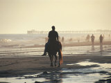 Person on Horse at Beach