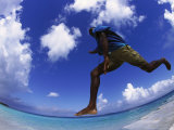 Buy Man Jumping with Waters and Blue at AllPosters.com