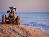 Tractor Plowing Beach, Miami Beach, FL