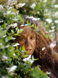 Woman Among Flowering Tree