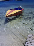 Water Taxi Tied to Dock, Bequia, Genadines