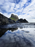 Buy Castle Reflected in Pool with Mackerel Sky, Northumberland, UK at AllPosters.com