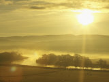 Mist Over River Spey at Sunrise, Scotland