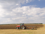 Buy Tractor Ploughing a Field, England at AllPosters.com