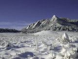Buy Winterscene of the Flatirons in Boulder, Colorado at AllPosters.com