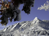 Buy Winterscene of the Flatirons in Boulder, Colorado at AllPosters.com
