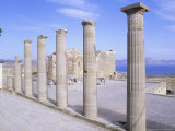 Buy Part of Greek Stoa on Acropolis at Lindos, Greece at AllPosters.com