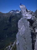 Buy Climber on the Summit of a Rock Tower, Chile at AllPosters.com