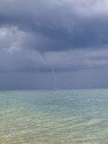 Buy Kefalonia, Waterspout Under Thunder Clouds, off the Beach at Skala at AllPosters.com