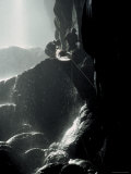 Buy Moving a Kayak Through a Cave, Mexico at AllPosters.com