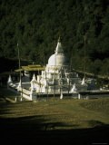 Temple Surrounded by Green Trees, Bhutan