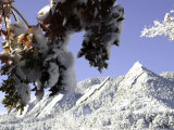 Buy Winterscene of the Flatirons in Boulder, Colorado at AllPosters.com