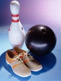 Buy Bowling Ball with a Bowling Pin and Bowling Shoes at AllPosters.com