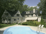Buy Home with Backyard Swimming Pool at AllPosters.com