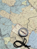 Compass on a Map