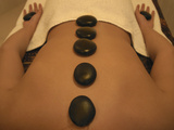 Buy Young Woman with Therapeutic Stones on Her Back at AllPosters.com