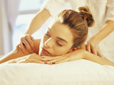 Buy Close-up of a Young Woman Getting a Back Massage at AllPosters.com