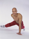Portrait of a Young Man Doing Push-ups
