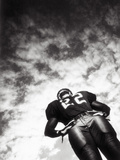 Low Angle View of An American Football Player
