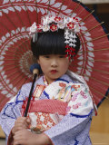 Girl Dressed in Kimono, Shichi-Go-San Festival (Festival for Three, Five, Seven Year Old Children)