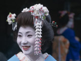 Portrait, Apprentice Geisha (Maiko), Woman Dressed in Traditional Costume, Japan