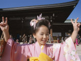 Girl Dressed in Kimono, Shichi-Go-San Festival (Festival for Three, Five, Seven Year Old Children)