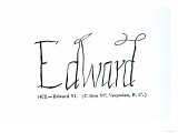 Reproduction of the Signature of Edward Vi