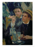 Ball at the Moulin de La Galette, Detail of Two Seated Men, 1876