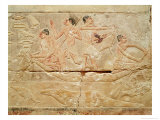 Relief Depicting Men in a Boat, from the Tomb of Princess Idut, Old Kingdom, c.2330 BC