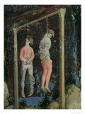 Buy St. George and Princess of Trebizond, Detail of Two Hanging Men from the Left Hand Side, c.1433-38 at AllPosters.com