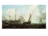 Buy Man-O-War Firing a Salute at AllPosters.com